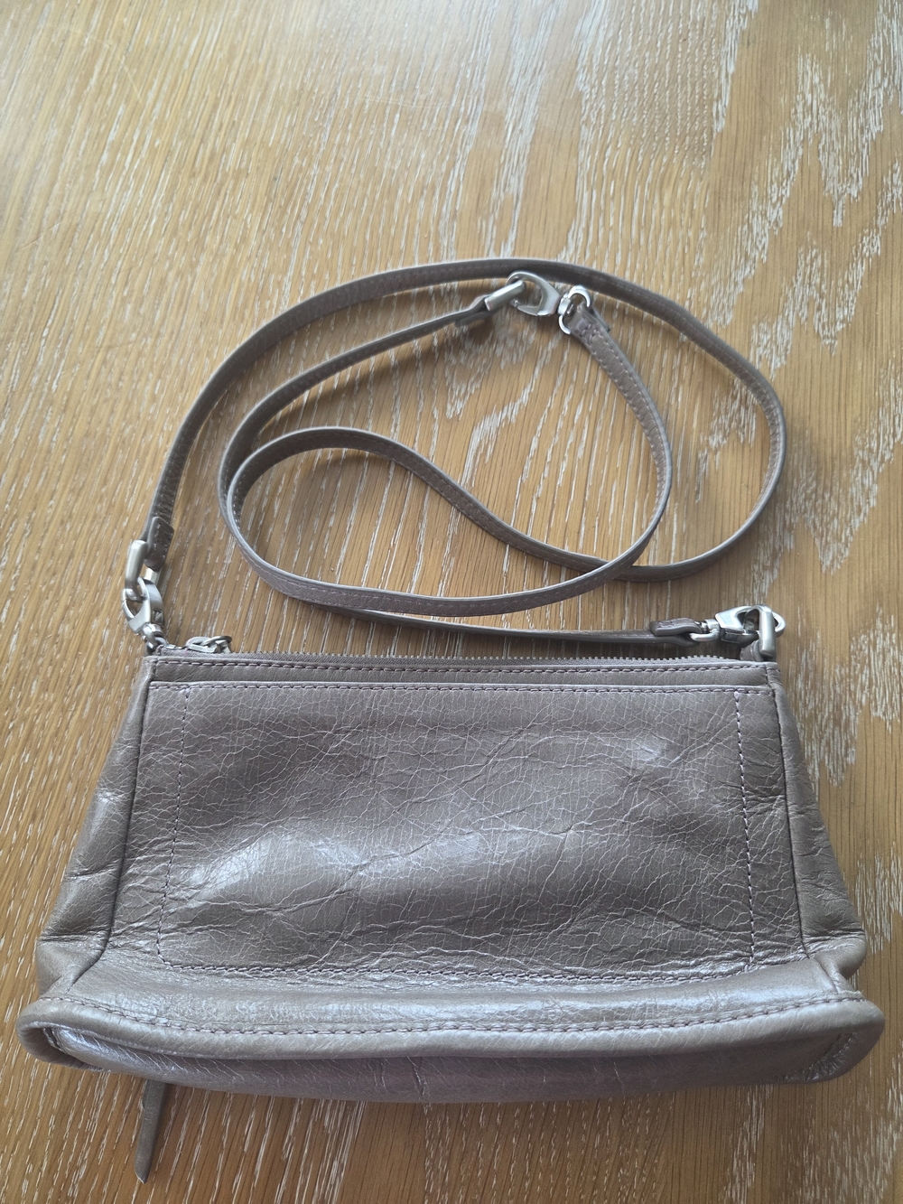 HOBO CANDENCE Taupe Leather Crossbody Bag - Women's Shoulder Purse